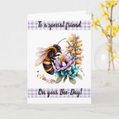 ハッピーバースデーカード カード (黄色い花)