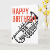 ハッピーバースデーカード カード (黄色い花)