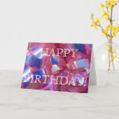 ハッピーバースデーカード カード (黄色い花)