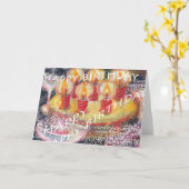 ハッピーバースデーカード カード (黄色い花)