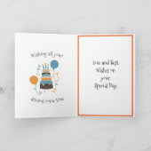 ハッピーバースデーカード カード (内部)