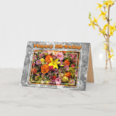 ハッピーバースデーカード カード (黄色い花)