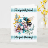 ハッピーバースデーカード カード (黄色い花)