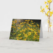 ハッピーバースデーカード カード (黄色い花)