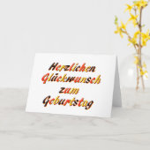 ハッピーバースデーカード カード (黄色い花)