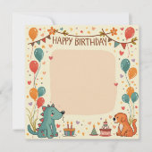 ハッピーバースデーカード カード (正面)
