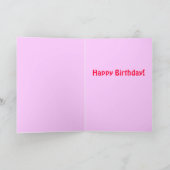ハッピーバースデーカード カード (内部)
