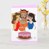 ハッピーバースデーカード カード (黄色い花)