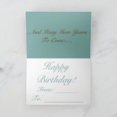 ハッピーバースデーカード カード (内部)