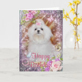 ハッピーバースデーカード カード (黄色い花)