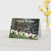 ハッピーバースデーカード カード (黄色い花)