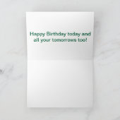 ハッピーバースデーカード カード (内部)