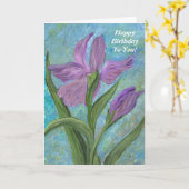 ハッピーバースデーカード カード (黄色い花)