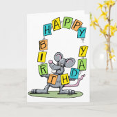 ハッピーバースデーカード カード (黄色い花)