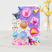 ハッピーバースデーカード カード (黄色い花)