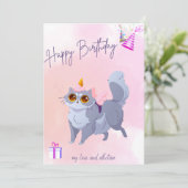 ハッピーバースデーカード サンキューカード (スタンド正面)