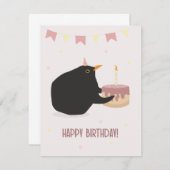 ハッピーバースデーカード サンキューカード (正面/裏面)