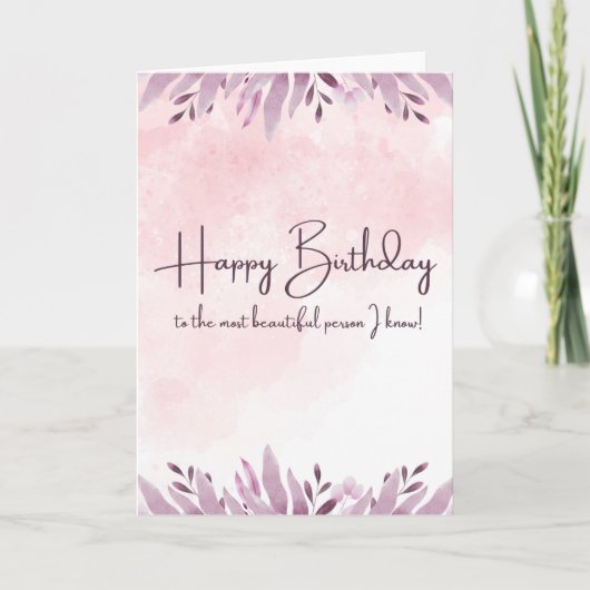 ハッピーバースデーカード サンキューカード (正面)