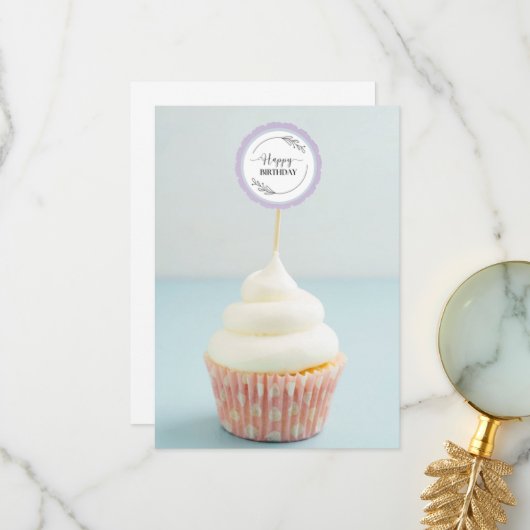 ハッピーバースデーカード サンキューカード (正面/裏面インサイチュ)