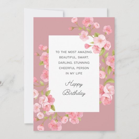 ハッピーバースデーカード サンキューカード (正面)