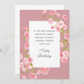 ハッピーバースデーカード サンキューカード (正面/裏面)