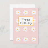 ハッピーバースデーカード サンキューカード (正面/裏面)