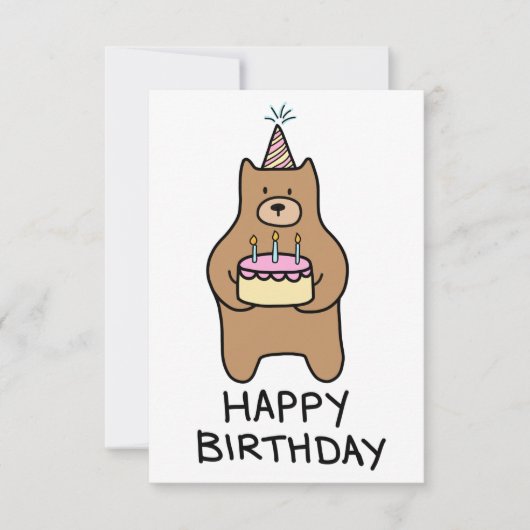 ハッピーバースデーカード サンキューカード (正面)