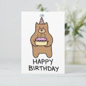 ハッピーバースデーカード サンキューカード (スタンド正面)