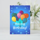 ハッピーバースデーカード サンキューカード (スタンド正面)
