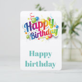 ハッピーバースデーカード サンキューカード (スタンド正面)