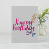 ハッピーバースデーカード サンキューカード (スタンド正面)