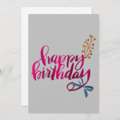 ハッピーバースデーカード サンキューカード (正面/裏面)
