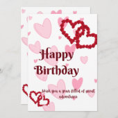 ハッピーバースデーカード シーズンカード (正面/裏面)