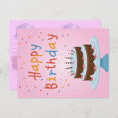 ハッピーバースデーカード シーズンポストカード (正面/裏面)