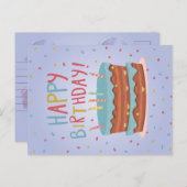 ハッピーバースデーカード シーズンポストカード (正面/裏面)