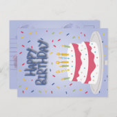 ハッピーバースデーカード シーズンポストカード (正面/裏面)