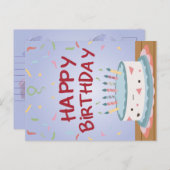 ハッピーバースデーカード シーズンポストカード (正面/裏面)