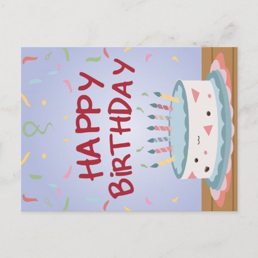 ハッピーバースデーカード シーズンポストカード (正面)