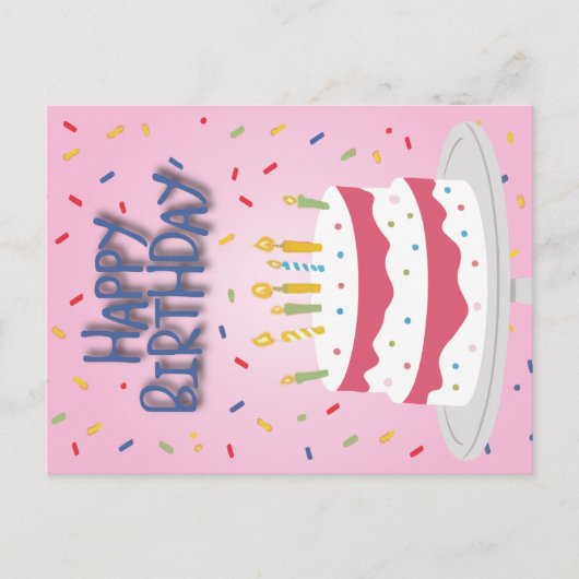 ハッピーバースデーカード シーズンポストカード (正面)