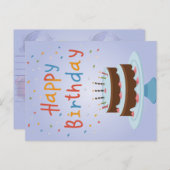 ハッピーバースデーカード シーズンポストカード (正面/裏面)