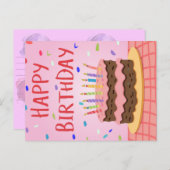 ハッピーバースデーカード シーズンポストカード (正面/裏面)