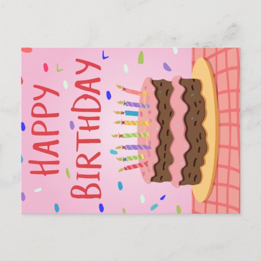 ハッピーバースデーカード シーズンポストカード (正面)