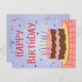 ハッピーバースデーカード シーズンポストカード (正面/裏面)