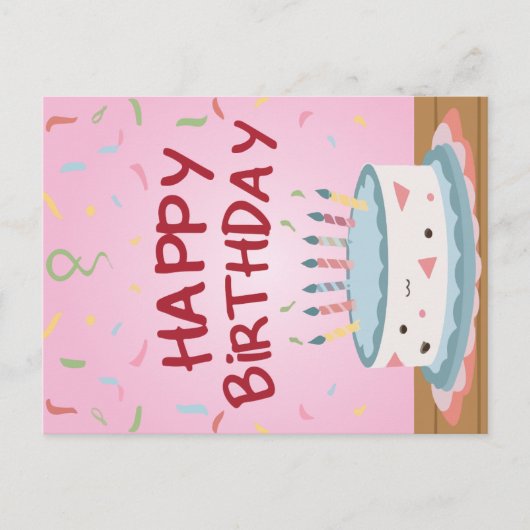 ハッピーバースデーカード シーズンポストカード (正面)