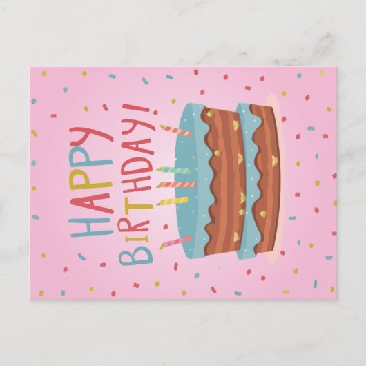 ハッピーバースデーカード シーズンポストカード (正面)