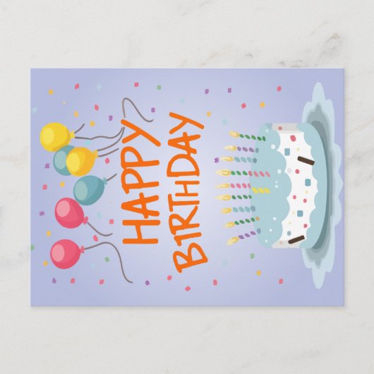 ハッピーバースデーカード シーズンポストカード (正面)