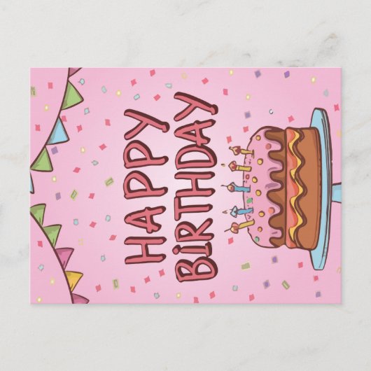 ハッピーバースデーカード シーズンポストカード (正面)