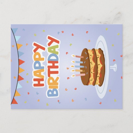 ハッピーバースデーカード シーズンポストカード (正面)