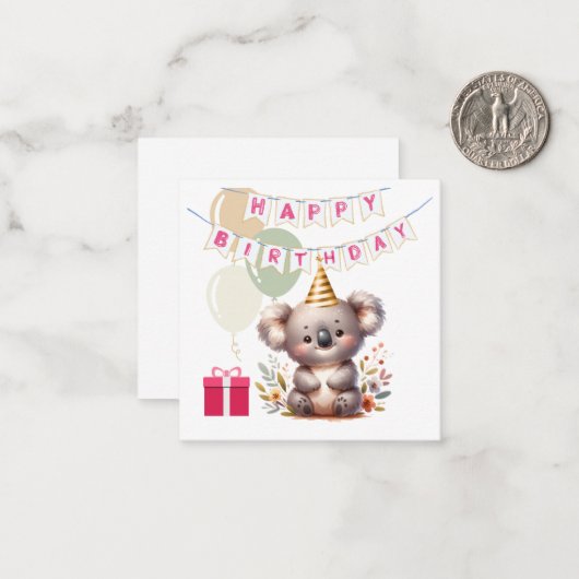 ハッピーバースデーカード ノートカード (正面/裏面インサイチュ)