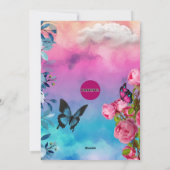 ハッピーバースデーカード(バタフライテーマ) シーズンカード (裏面)